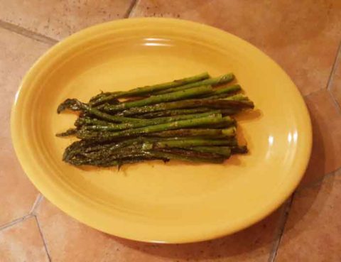 Kracked Black Pan Seared Asparagus